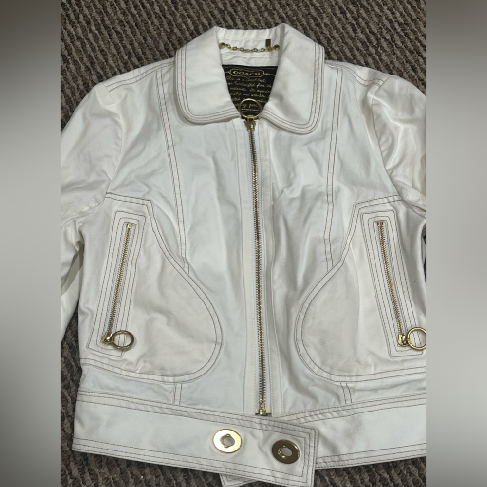 Coach Brand New Without Tags Denim like jacket.